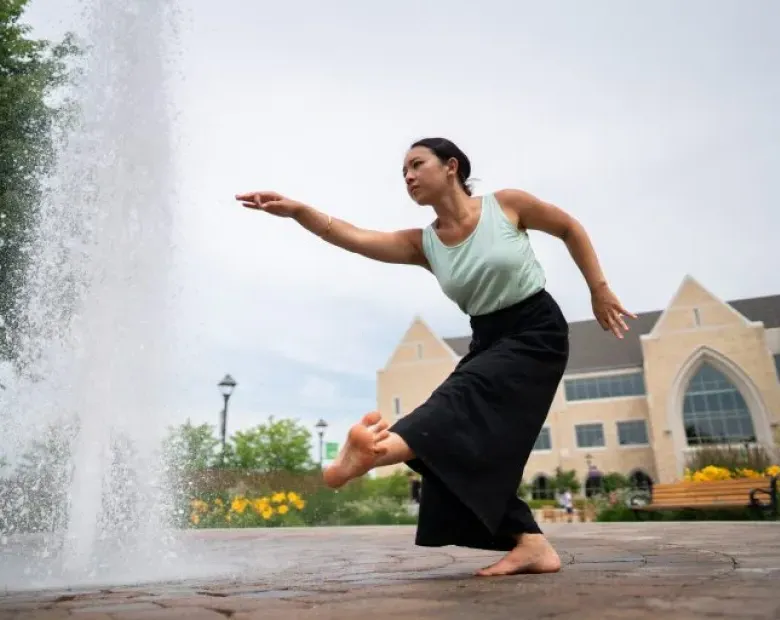 A publicity image/photo of dance artist Kealoha Ferreira