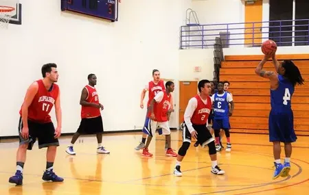 Men Playing Basketball