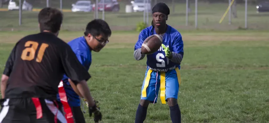 Men Playing Flag Football